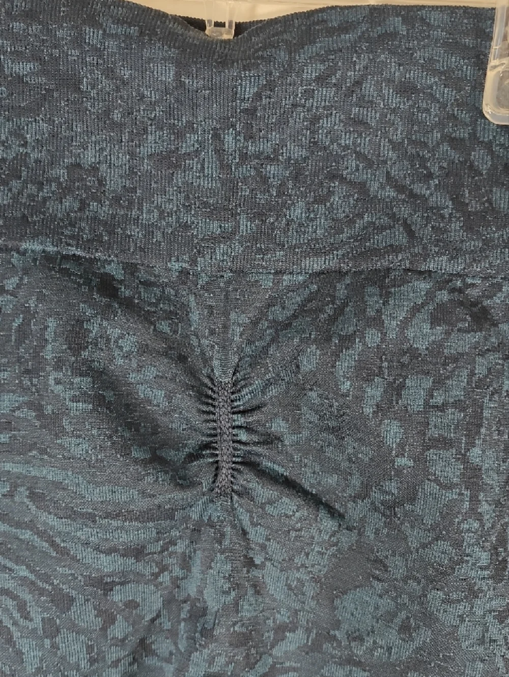 Gymshark Deep Navy Textured High-Rise Leggings - Picture 4 of 5